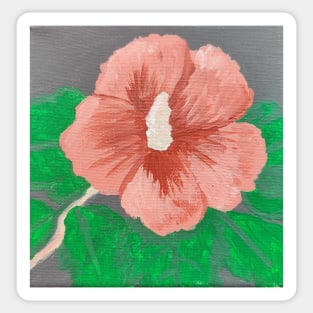 Hawaiian Sunset Hibiscus Flower Sticker